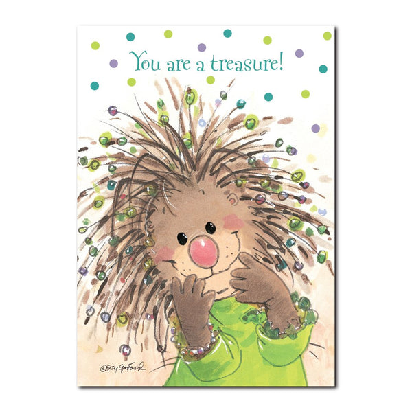 Penelope is a treasured friend of many in Duckport in this Happy Birthday greeting card from Suzy's Zoo.