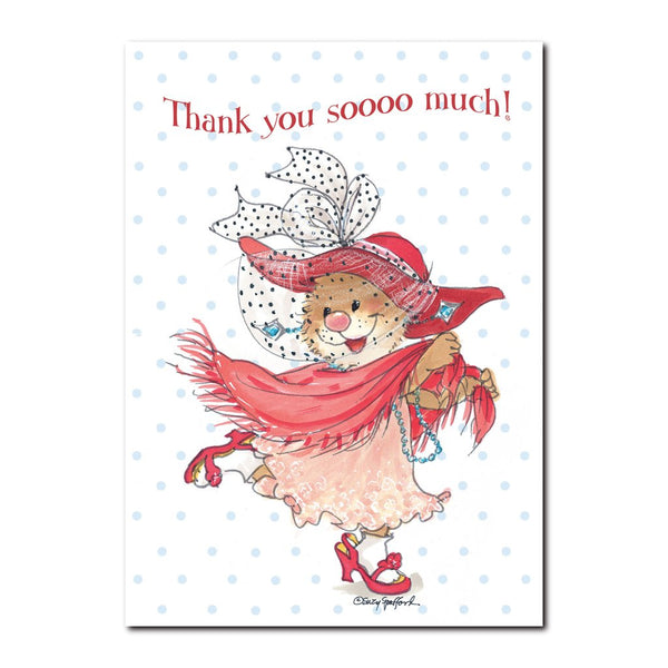 Emily Marmot is thankful for her friends on this Thank You greeting card from Suzy's Zoo, a great way to express gratitude. 