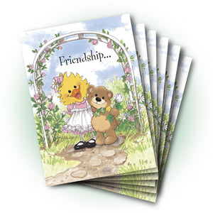 Suzy and Willie Bear Friendship Greeting Card