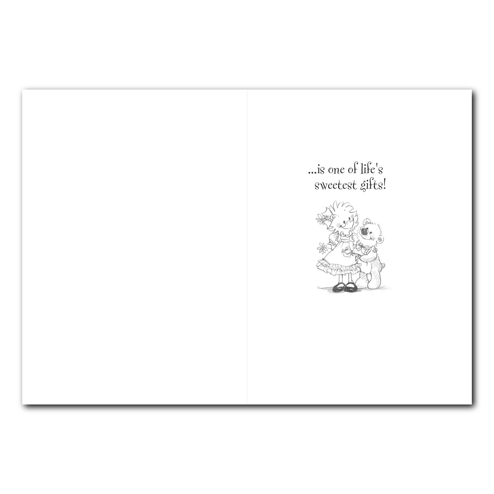 Suzy and Willie Bear Friendship Greeting Card