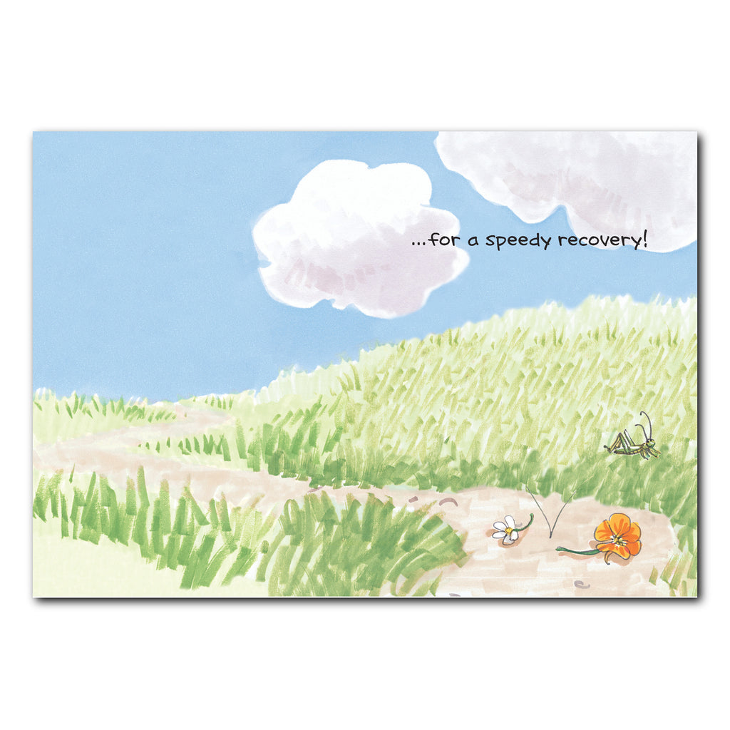 Ollie Flowers Get Well Greeting Card