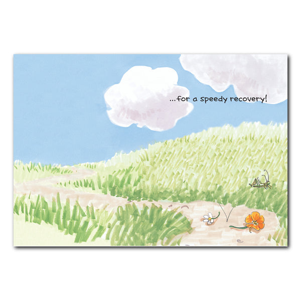 Ollie Flowers Get Well Greeting Card