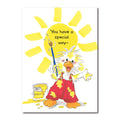 Graham Quacker has a special knack for brightening up a day in this Suzy's Zoo friendship greeeting card.
