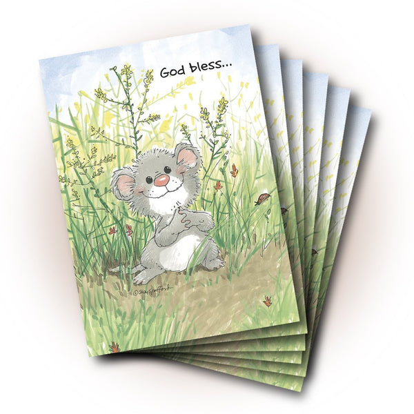 God Bless Mouse Friendship Greeting Card
