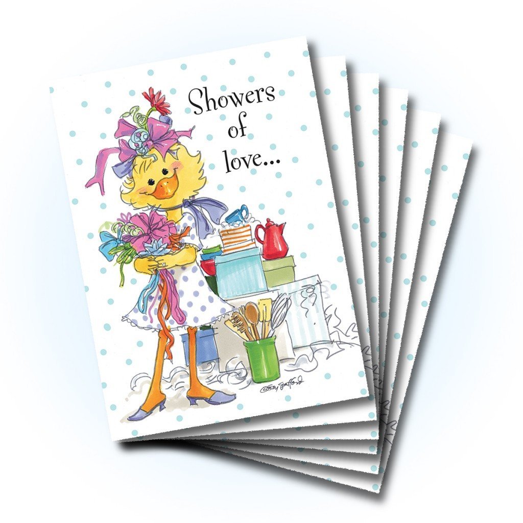Showers of Love Wedding Greeting Card