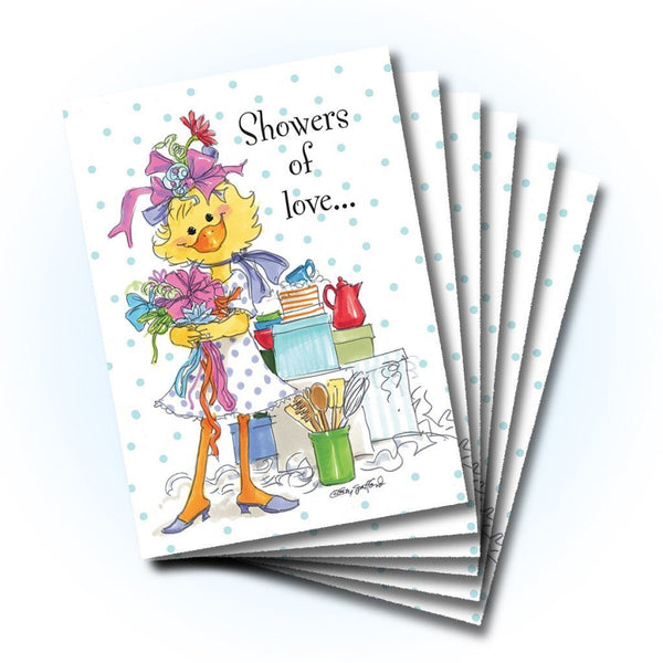 Showers of Love Wedding Greeting Card