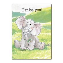 Livingston can get pretty lonely at times out on the rolling prairies in this "I Miss You" friendship card from Suzy's Zoo.