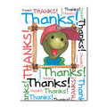 Corky Turtle Thank You Greeting Card