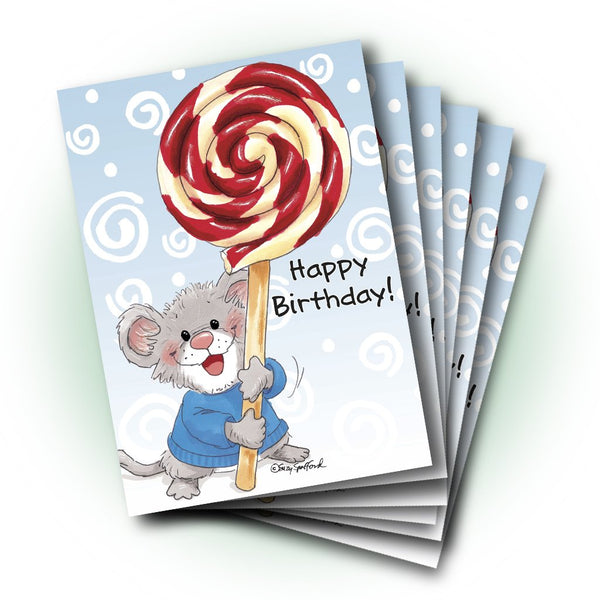 Herkimer Lollipop Birthday Greeting Card