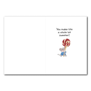 Herkimer Lollipop Birthday Greeting Card