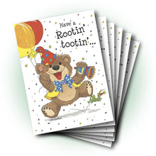 Willie Bear Horn Birthday Greeting Card