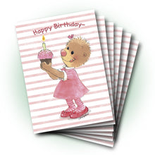 Emily Cupcake Birthday Greeting Card