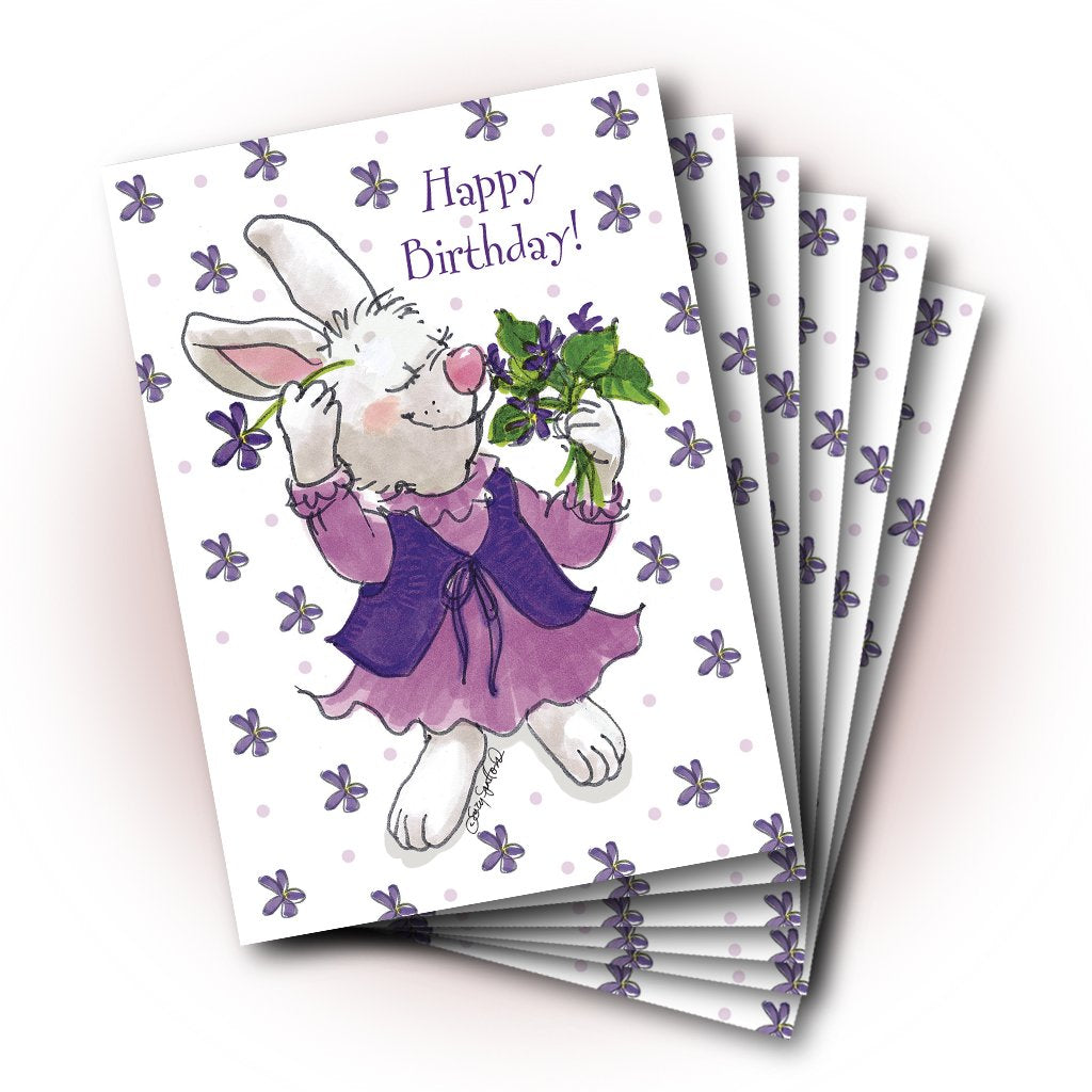 Violet Birthday Greeting Card