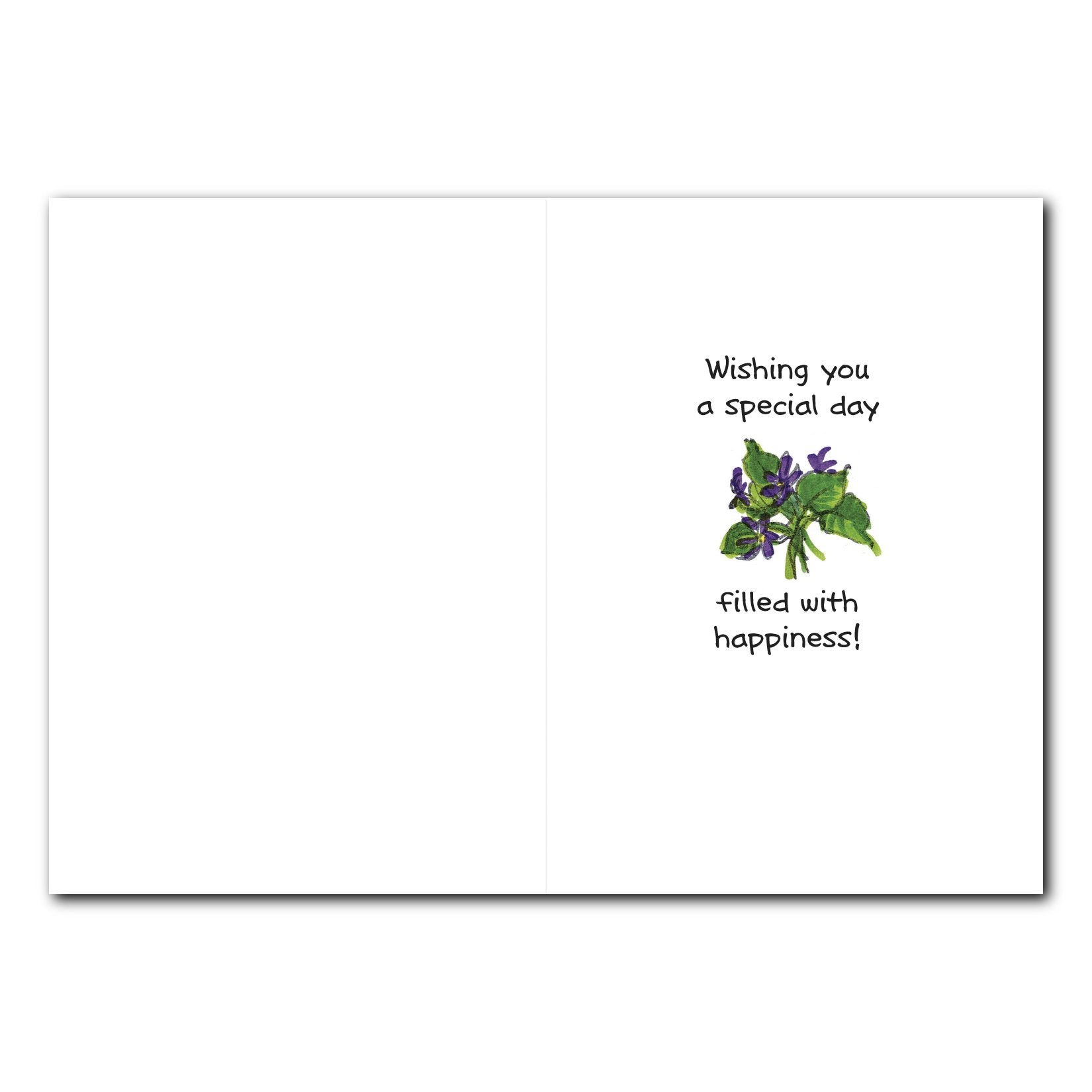 Violet Birthday Greeting Card