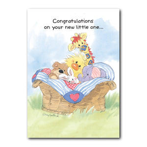 Witzy & Friends Baby Congrats Card