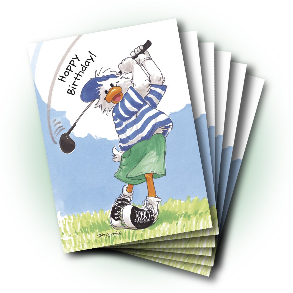Jack Golf Birthday Greeting Card
