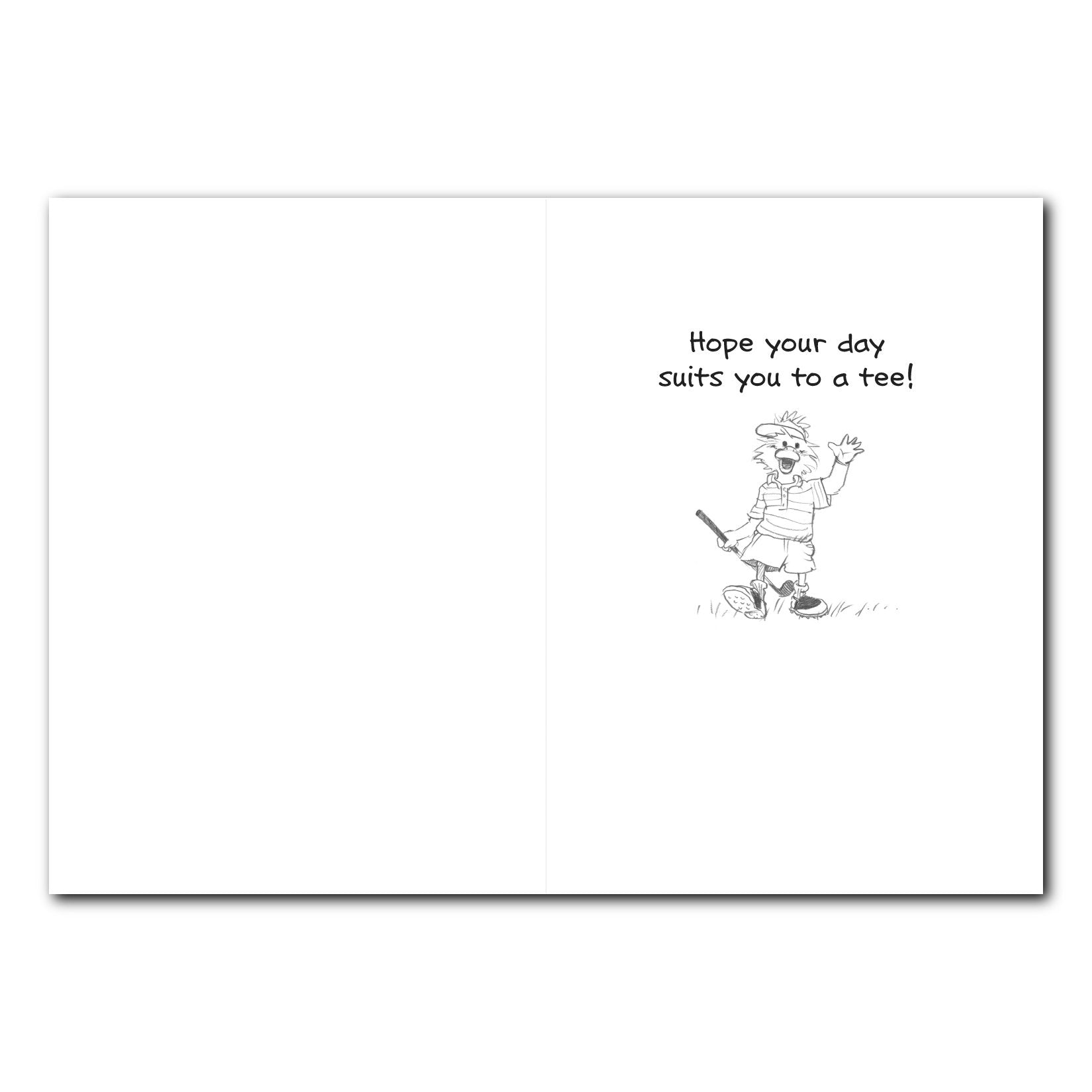 Jack Golf Birthday Greeting Card