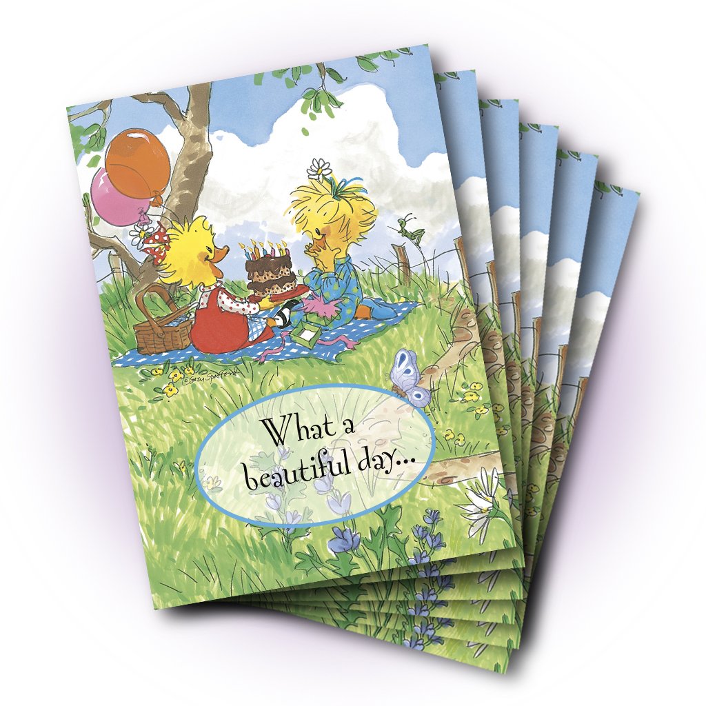 Suzy & Sally Hillside Birthday Greeting Card