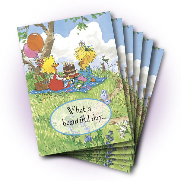 Suzy & Sally Hillside Birthday Greeting Card