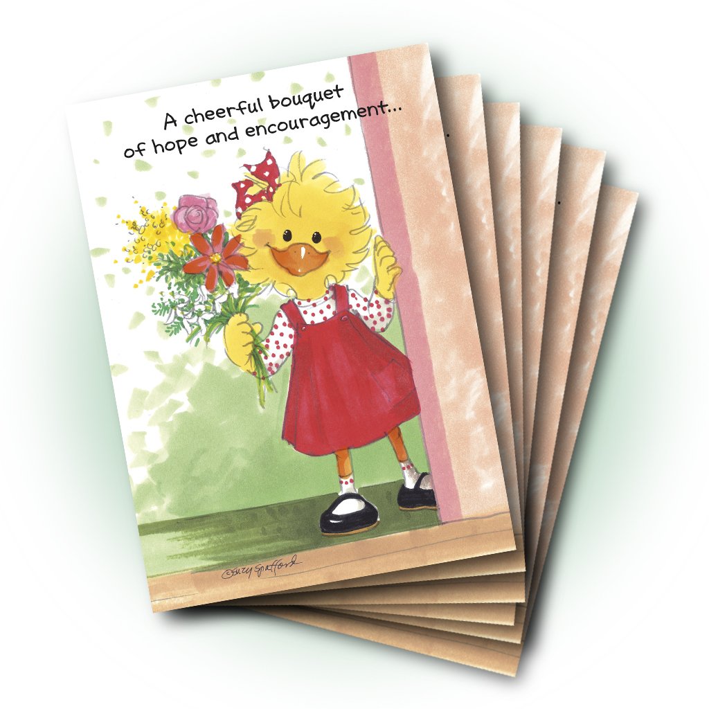 Suzy Flowers Encouragement Greeting Card