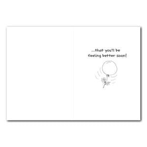 Herkimer Balloon Get Well Greeting Card