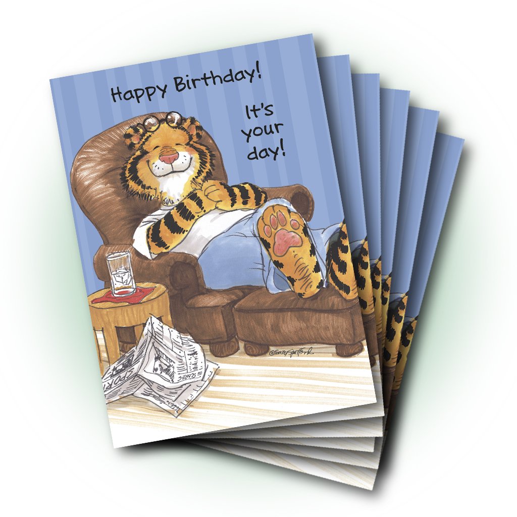 Rory Easy Chair Birthday Greeting Card