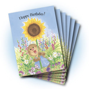 Ollie Sunflower Birthday Greeting Card