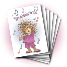 Penelope Singing Birthday Greeting Card