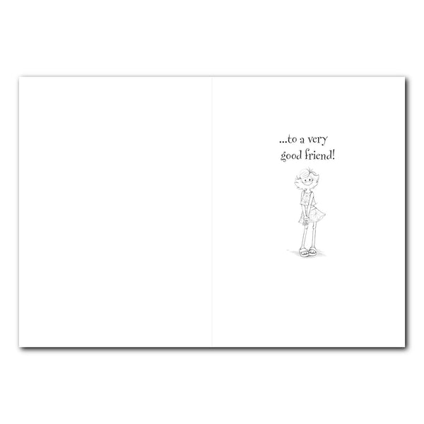 Sally Pink Bouquet Birthday Greeting Card