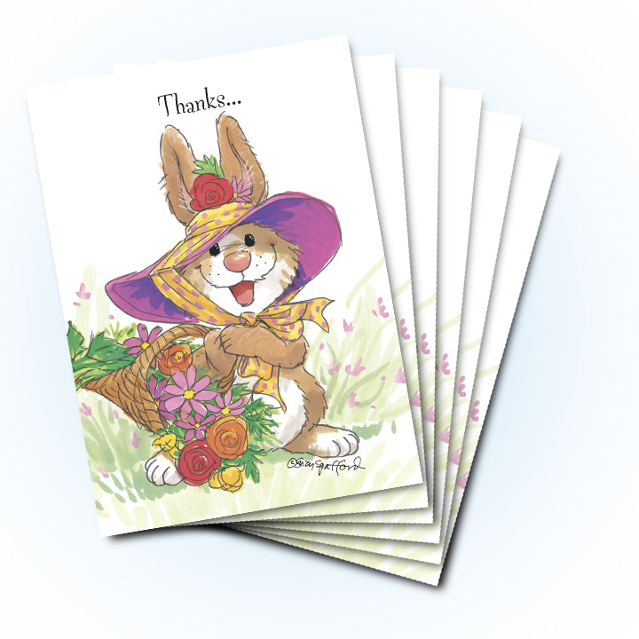 Mandy's Flowers Thank You Greeting Card