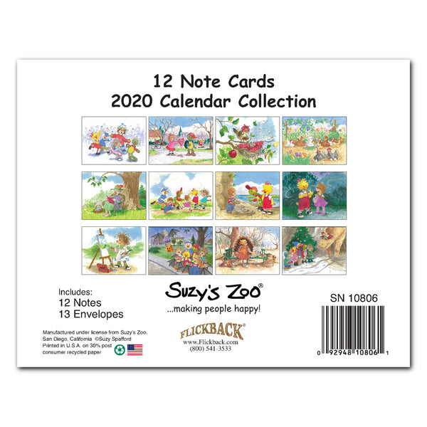 2020 Calendar Note Cards Set - 10806