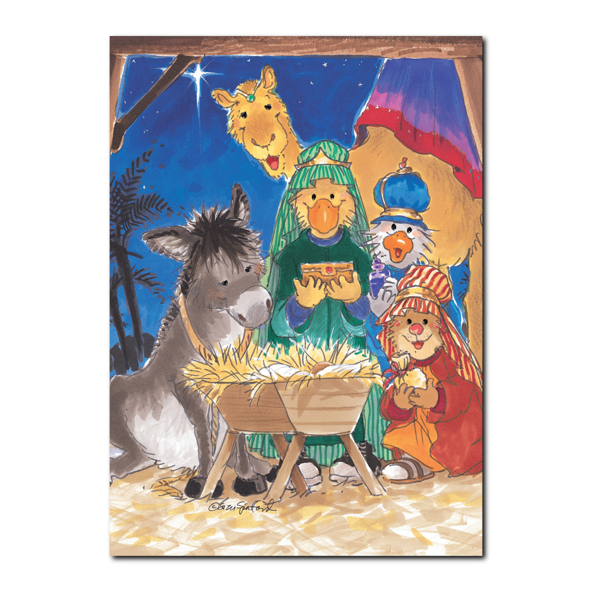 Christmas Pageant Holiday Greeting Card