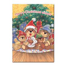 Teddy Bear Christmas Holiday Greeting Card