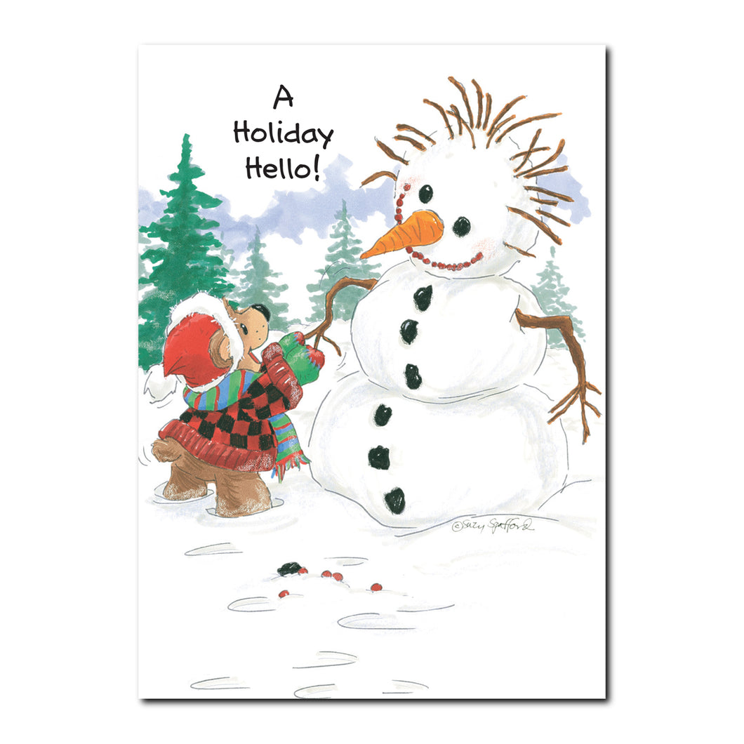 Snowman Holiday Greeting Card