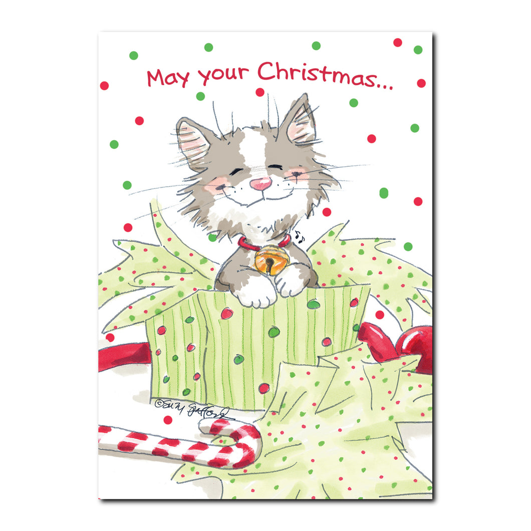 Jamie the Cat Holiday Greeting Card