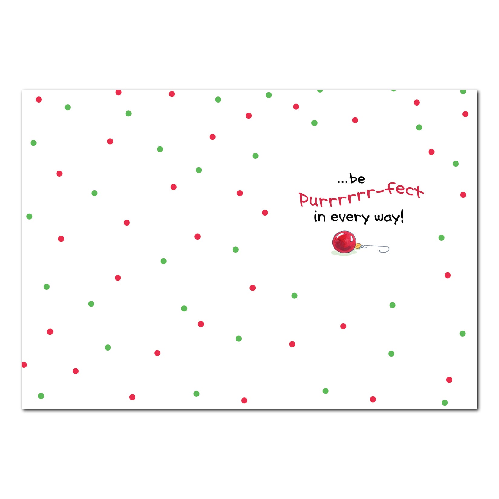 Jamie the Cat Holiday Greeting Card