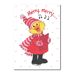 Suzy Caroling Holiday Greeting Card