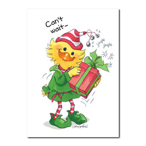 Christmas Elf Holiday Greeting Card