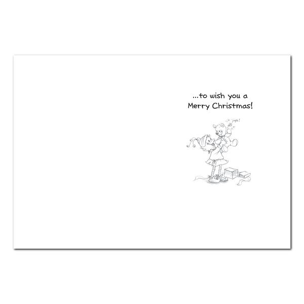 Christmas Elf Holiday Greeting Card