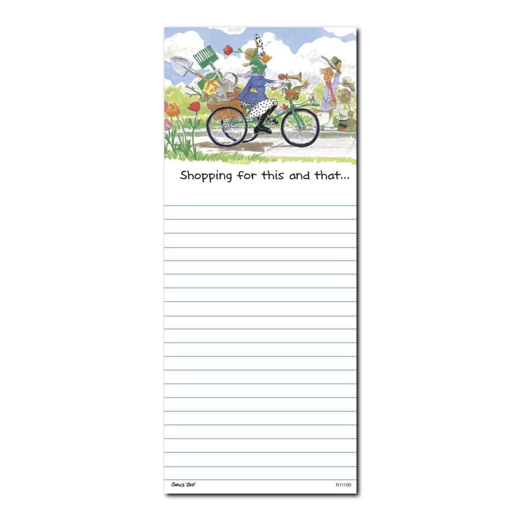 Suzy's Zoo Note Pad, "Grandma Gussie's Shopping List" 11100