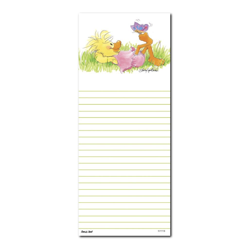 Suzy's Zoo Memo Note Pad, "Polly's Butterfly Friend" 11118