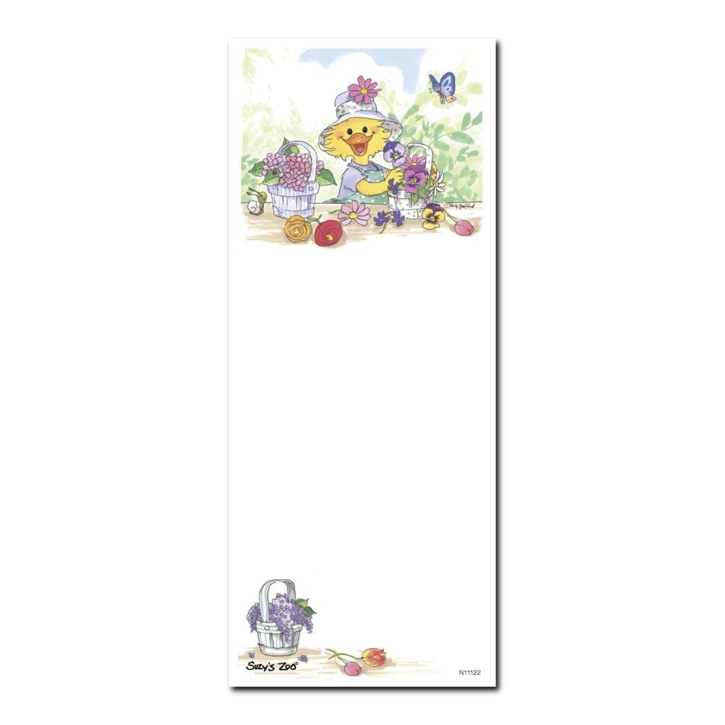 Suzy's Zoo Memo Note Pad, "Suzy's Flower Baskets" 11122