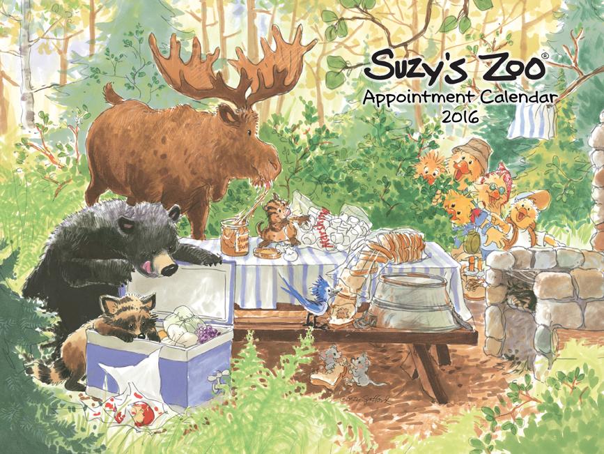 2016 Wall Calendar by Suzy's Zoo
