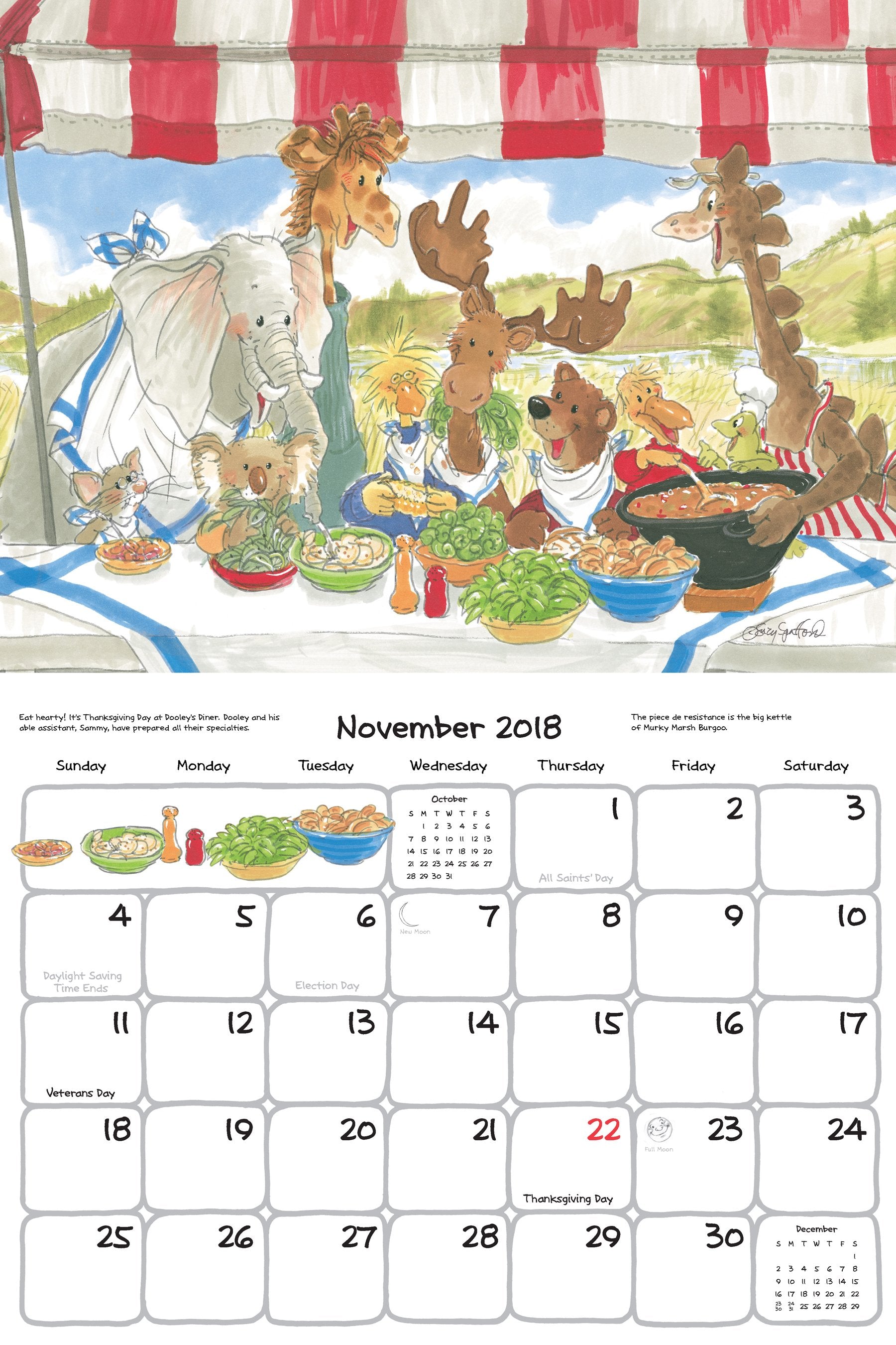 Suzy's Zoo 2018 Wall Calendar