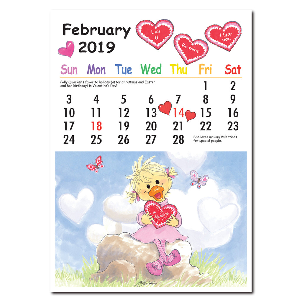 Suzy's Zoo 2019 Desktop Calendar