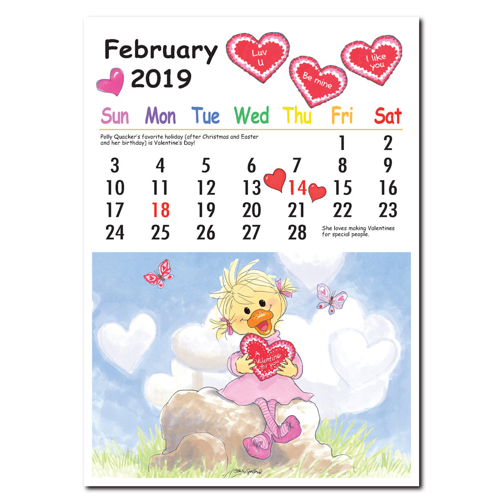 Suzy's Zoo 2019 Desktop Calendar