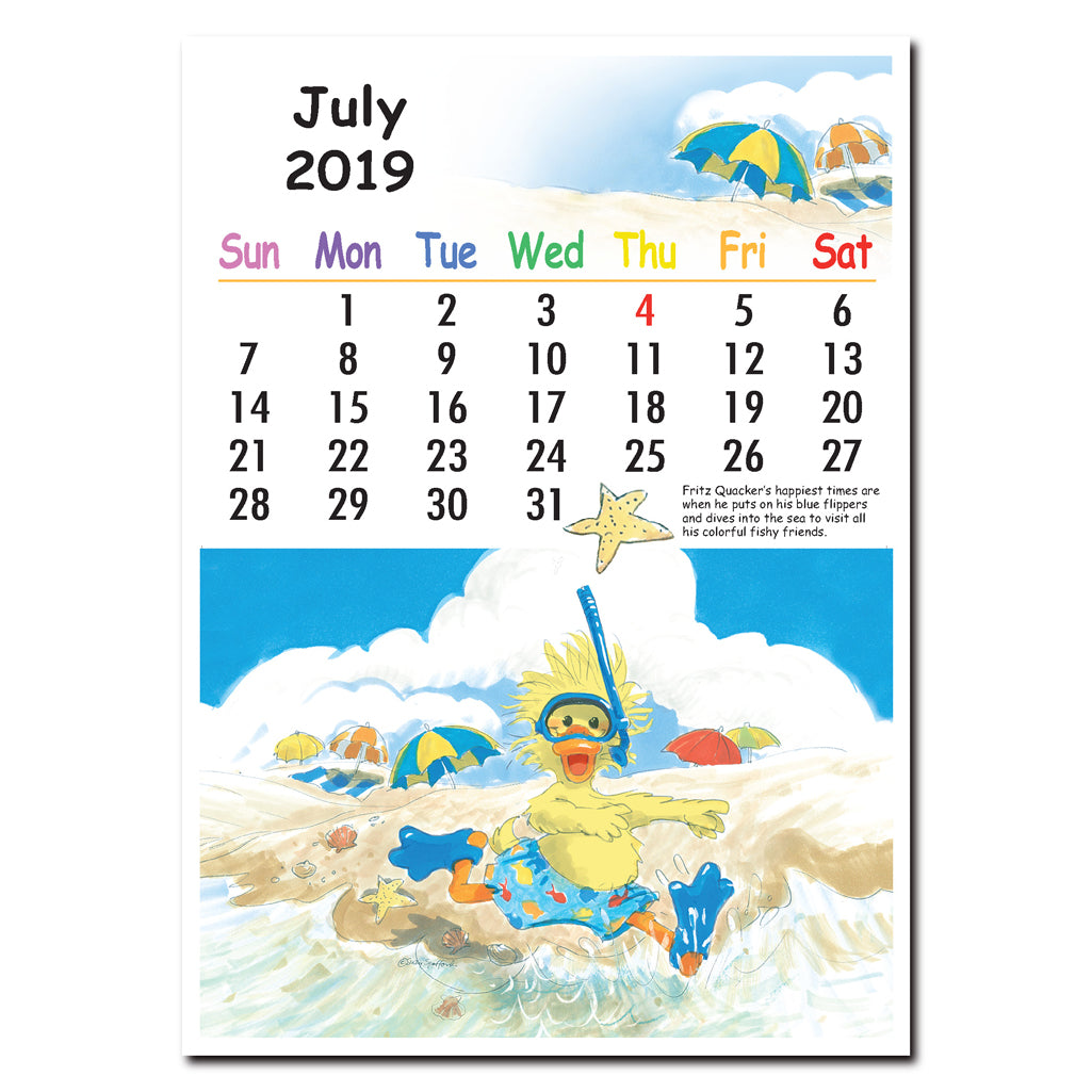 Suzy's Zoo 2019 Desktop Calendar