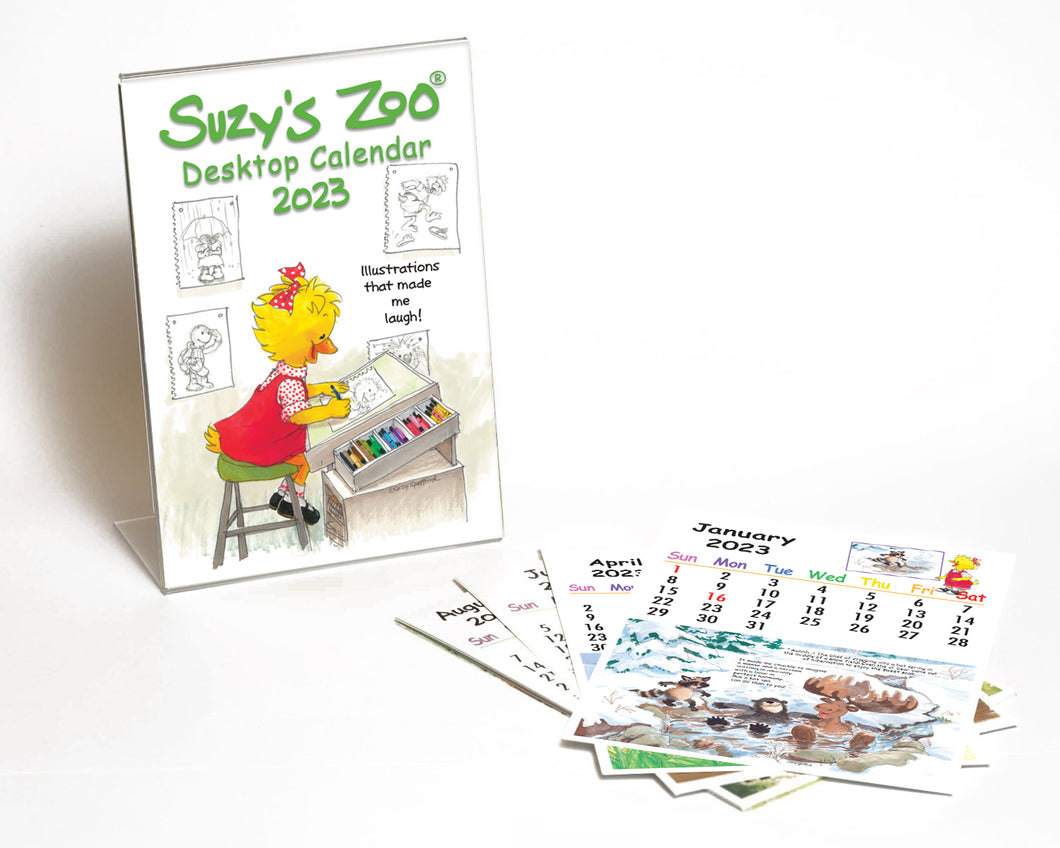 Suzy's Zoo 2023 Desktop Calendar