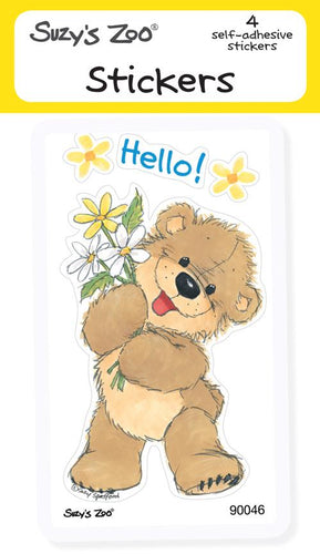 Hello Bear Stickers (4-pack)