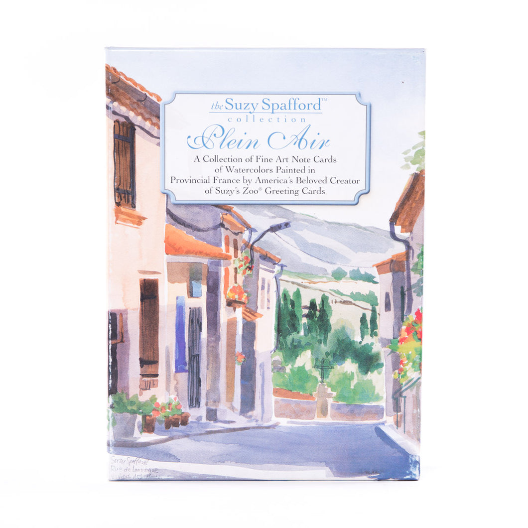 Rue de Larroque Plein Air Watercolor Note Cards